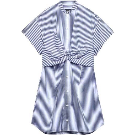 rag & bone abito gretchen a righe - blu
