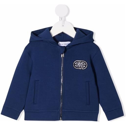 Emporio Armani Kids felpa con cappuccio - blu