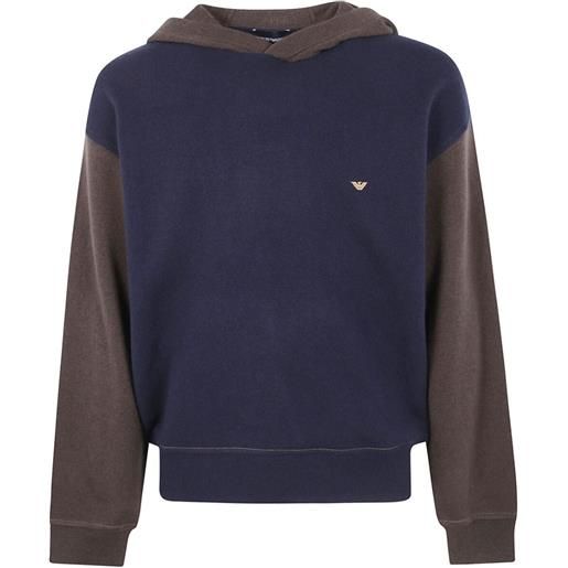 Emporio Armani felpa con cappuccio - blu