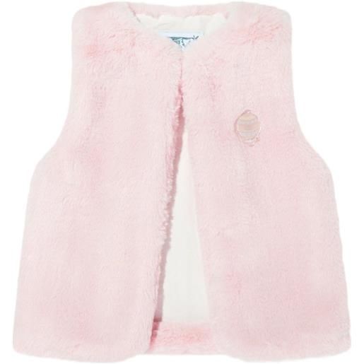 Atelier Choux gilet con decorazione - rosa
