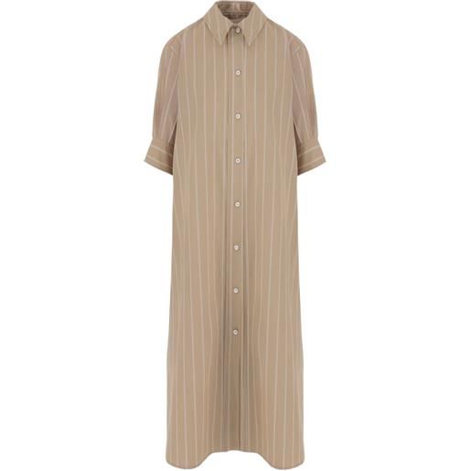 Jil Sander abito a righe - toni neutri