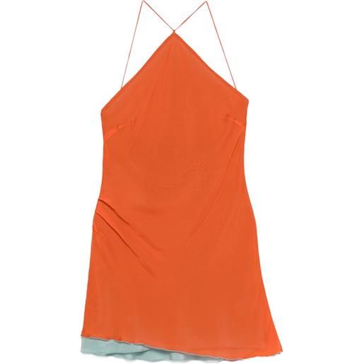 SIR. minigonna danica con scollo all'americana - arancione