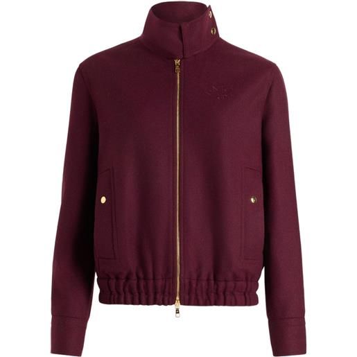 Patou bomber a collo alto - rosso