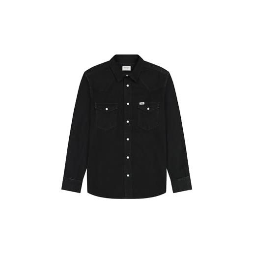 Wrangler maglietta western, rinse black, xxxxl