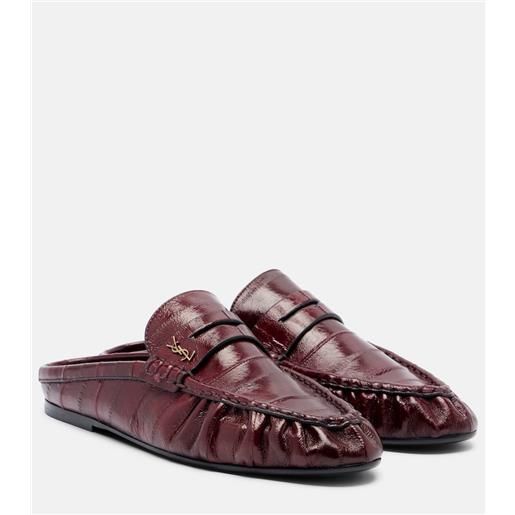 Saint Laurent mules le loafer in vernice