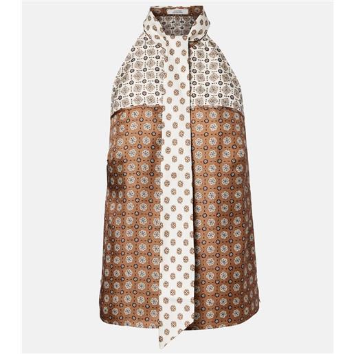 Dorothee Schumacher top graphic dreams in twill di seta