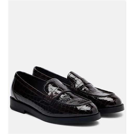 Jimmy Choo mocassini ivy in vernice stampata