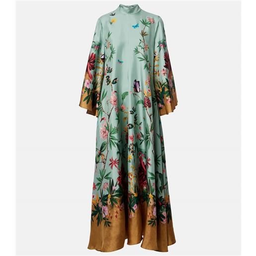 La DoubleJ abito lungo magnifico in twill di seta