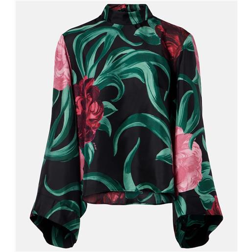 La DoubleJ top make an exit in twill di seta