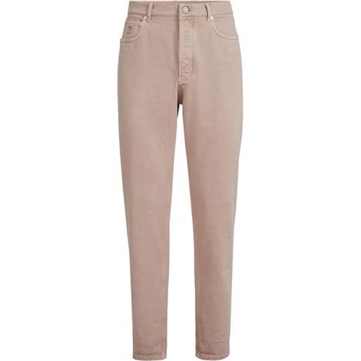 Brunello Cucinelli jeans con design a cinque tasche - marrone