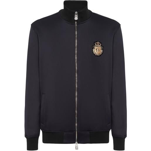 Billionaire felpa con logo e zip - nero