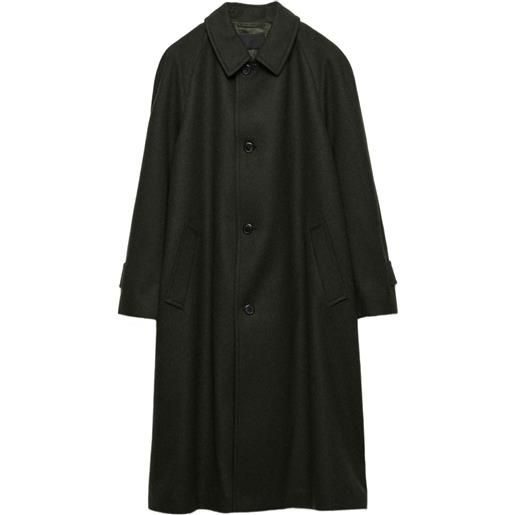 Prada cappotto con maniche raglan - verde