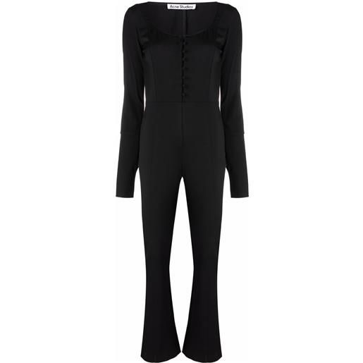 Acne Studios tuta intera a maniche lunghe - nero