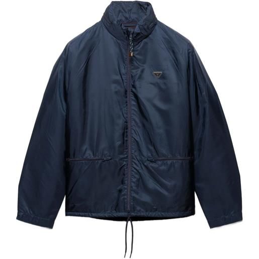 Prada giacca con cappuccio rimovibile - blu