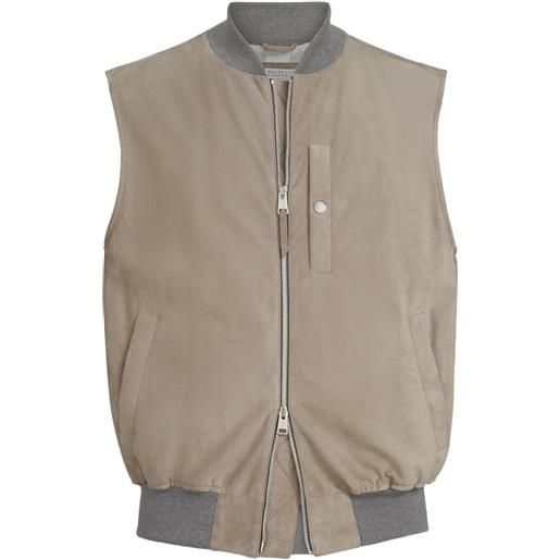 Brunello Cucinelli gilet con tasche - toni neutri