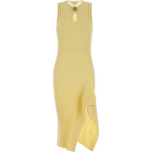 Stella McCartney abito midi smanicato - giallo