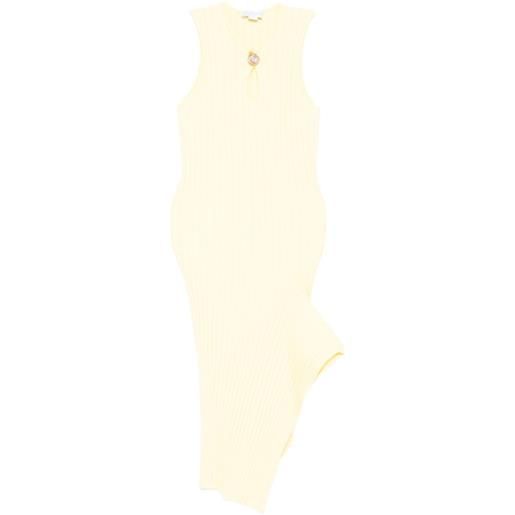 Stella McCartney abito midi smanicato - giallo