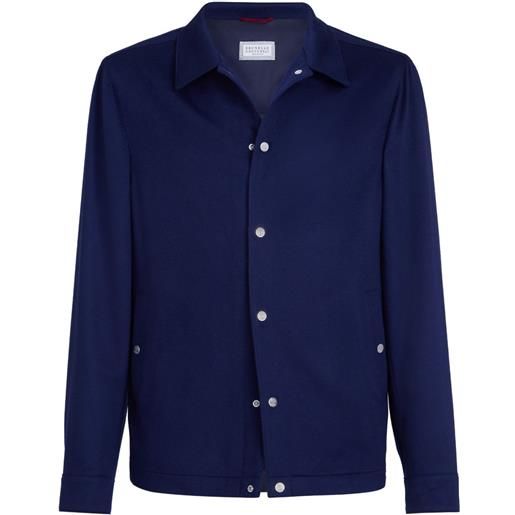 Brunello Cucinelli giacca-camicia - blu