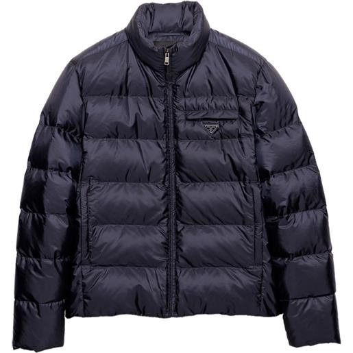 Prada giacca con colletto rialzato - blu