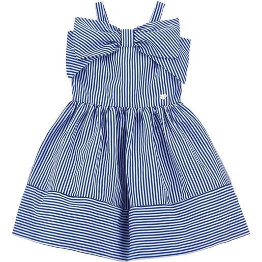 Monnalisa abito a righe - blu
