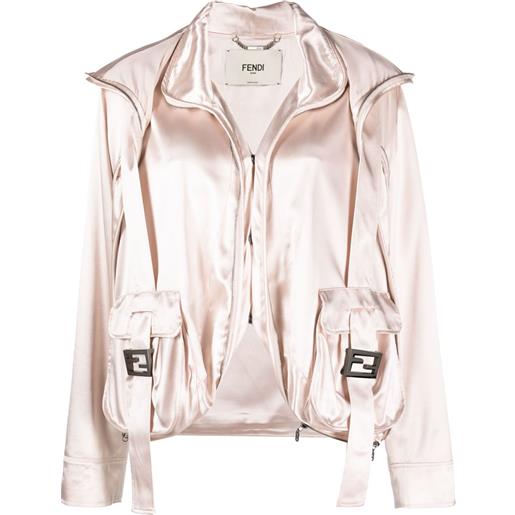 FENDI giacca ff con tasche - toni neutri
