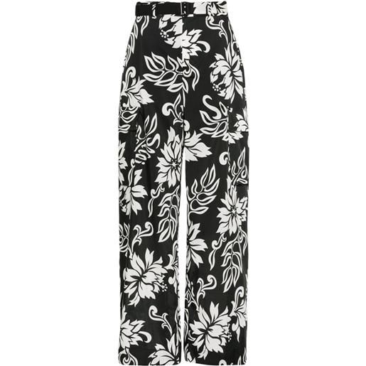 sacai pantaloni a palazzo - nero