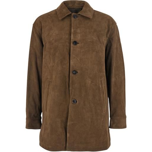 COOR cappotto con bottoni - marrone