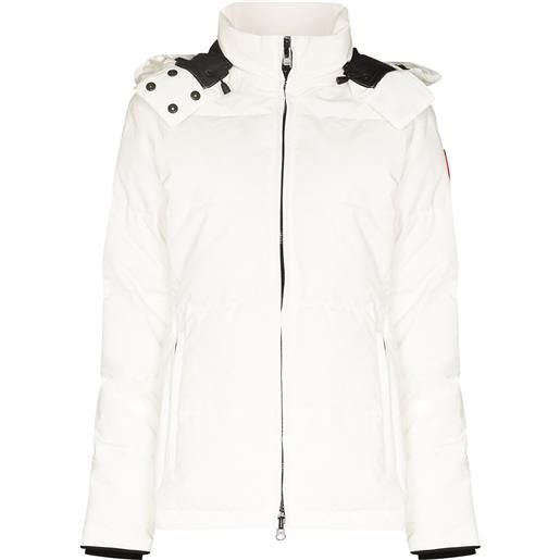 Canada Goose parka chelsea con cappuccio - bianco