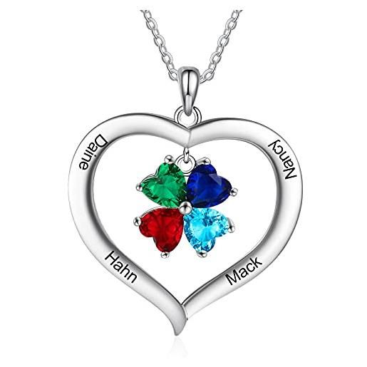 JO WISDOM Collana Croce Celtica In Argento 925 Con Cristalli Swarovski – Ciondolo Donna Con Catena Regolabile 45+5 Cm