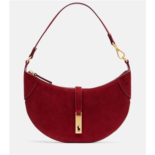 Polo Ralph Lauren borsa a spalla polo id mini in suede