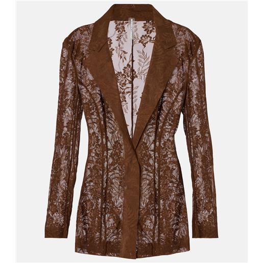 Norma Kamali blazer in pizzo
