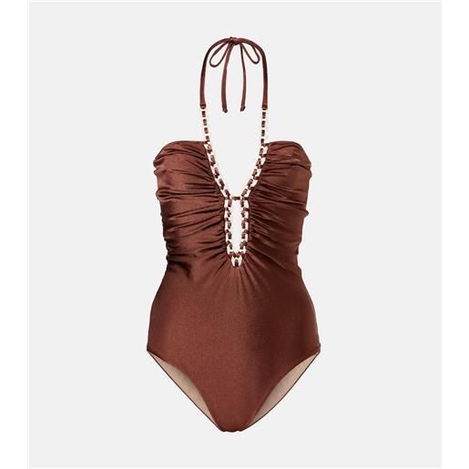 Adriana Degreas costume intero solid chain