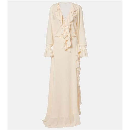 Bananhot abito lungo bellen con volant