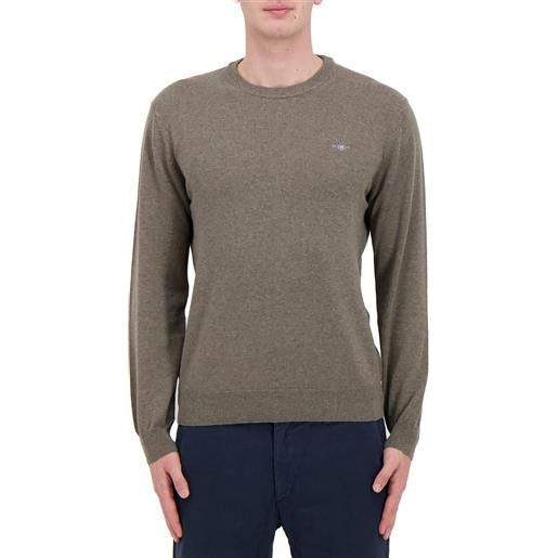 GANT maglione girocollo in cotone e lana