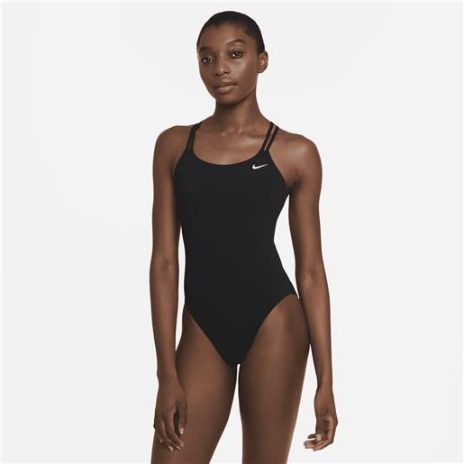 Nike costume intero con doppie spalline incrociate Nike swim hydra. Strong essential - donna - nero
