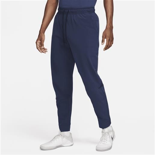 Nike pantaloni versatili con zip sul bordo dri-fit Nike unlimited - uomo - blu