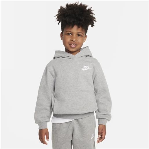 Nike felpa con cappuccio Nike club fleece pullover - bambino/a - grigio