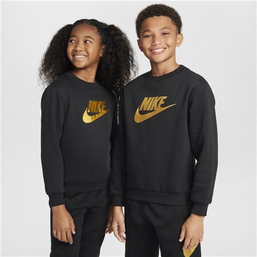 Nike felpa a girocollo Nike club fleece - ragazzo/a - nero