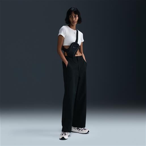 Nike pantaloni in twill a vita media Nike collection - donna - nero