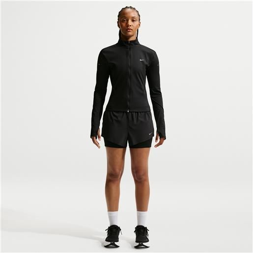 Nike shorts da running 2 in 1 a vita media dri-fit 8 cm Nike swift - donna - nero
