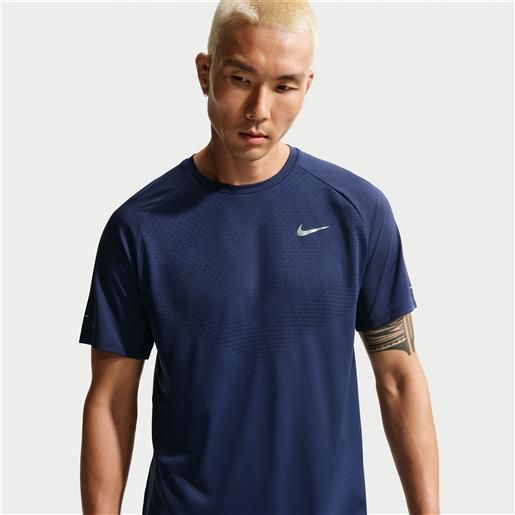 Nike maglia da running a manica corta dri-fit adv Nike stride - uomo - blu