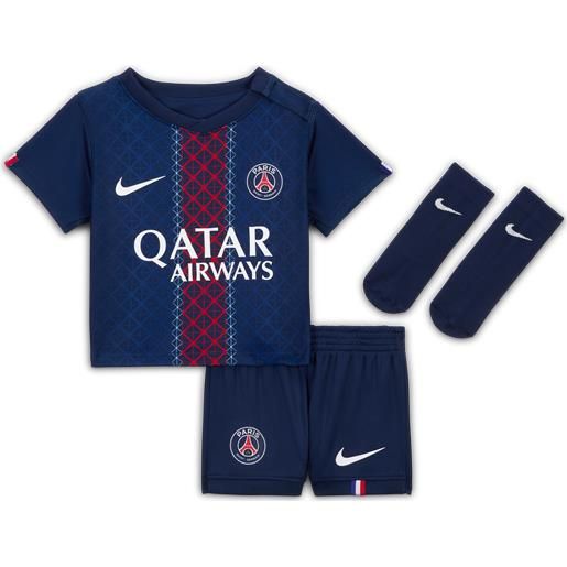 Nike divisa replica in 3 pezzi Nike football paris saint-germain 2025/26 stadium per bebè e bimbo/a - home - blu