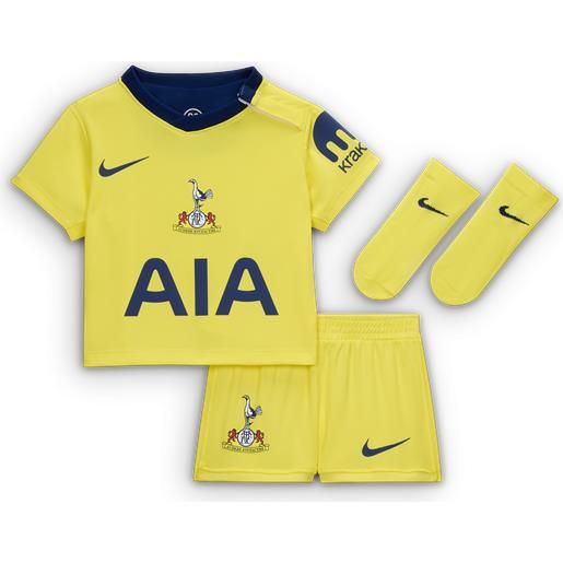 Nike divisa da calcio replica in 3 pezzi Nike total 90 tottenham hotspur 2025/26 stadium per bebè e bimbo/a - terza - giallo