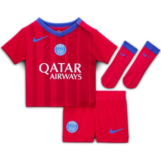 Nike divisa da calcio replica in 3 pezzi Nike total 90 paris saint-germain 2025/26 stadium per bebè e bimbo/a - terza - rosso