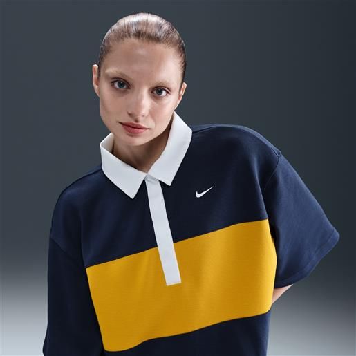 Nike maglia polo oversize a manica corta Nike heritage - donna - blu