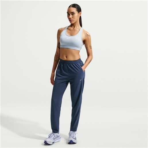 Nike pantaloni da running a 7/8 a vita media dri-fit Nike tempo - donna - blu