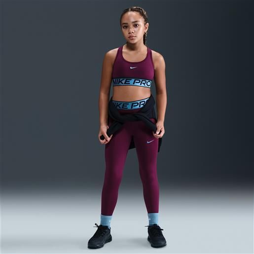 Nike leggings dri-fit con dettagli brillanti Nike pro - ragazza - rosso