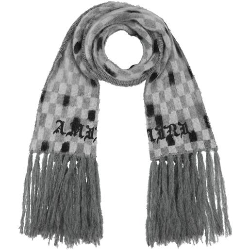 Lorenzo Cana Marchi Pashmina - Tenda da donna in fibra naturale, motivo floreale, 70 cm x 210 cm, Argento-grigio bianco, Taglia unica