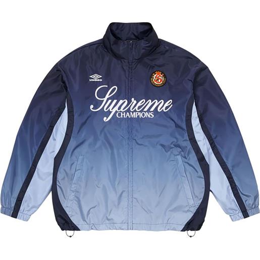 Supreme x umbro giacca sportiva con effetto sfumato - blu
