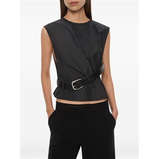 Christopher Esber canotta locus con cintura - grigio